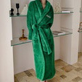 Personalized plush robes with custom embroidery, birthday gifts, wedding gifts, adult men's, women's night gowns, for moms, miniature wool spa gowns - image 6