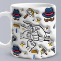 Personalized 3D Inflated Effect Kids Name Mug - Perfect Father's Day Gift - image 3