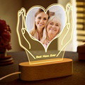 Custom Photo Light With Text Acrylic Night Light Mother's Day Gifts - image 2