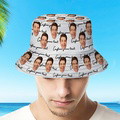 Custom Face Bucket Hat Personalized Unisex Summer Sun Hat Fisherman Cap - image 2