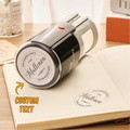 Custom Family Address Stamp Round Self Inking Stamp for Wedding - image 1