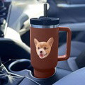 Custom Face 40oz Insulated Mug with Handle and Straw Stainless Steel Custom Travel Cup Gift for Family Friends Couples - image 22