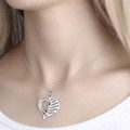 Engraved Family Name Necklace Custom Heart Birthstone Necklace for Mom - image 13