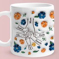 Hold My Hand Hold My Heart Family Personalized Custom 3D Inflated Effect Printed Mug - Perfect Mother's Day Gift For Mom and Grandma - image 5
