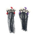 2 Pcs Halloween Headbands Skull Veil Headbands Masquerade Accessories - image 1