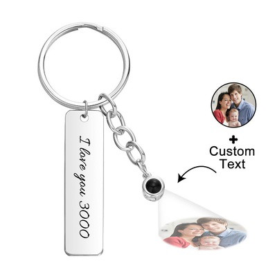 I Love You 3000 Keychain Custom Engrave Keychain Projection Keychain Fathers Day Gift For Him