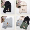 Embroidered Halloween Ghost Dog Sweatshirt Hoodie - image 2