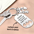 Personalized Superhero Daddy Keychain with Kids Names Gift for Father - image 17