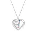 Personalized Heart Necklace Custom Family Name Birthstone Necklace Gift for Mother Grandma - image 16