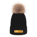 Personalized Leather Patch Beanie Custom Name Newborn Kids Winter Hat - image 15