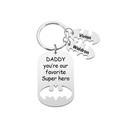 Personalized Superhero Daddy Keychain with Kids Names Gift for Father - image 3