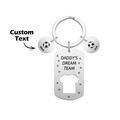 Personalized Engraved Football Daddy' Dream Team Keychain with Children's Names Key Ring Father's Day Gifts - image 2