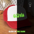 Custom Puff Print Trucker Hat Personalized Glow-in-the-dark Foam Trucker Caps for Adult Back to School Gift - image 4