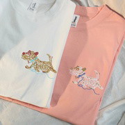 Running dachshund embroidery, T-shirts, sweatshirts, hoodies