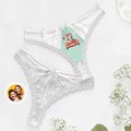 Custom Wedding Face Underwear Custom Lace Thong Wedding Gifts - image 2