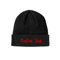 Custom Text Knitted Hat Unisex Beanie Hat Winter Warm Cap for Adult - image 2