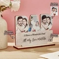 Personalized Dad Wooden Plaque Custom Photo Dad Plaque Ornament Father's Day Gift for Dad - image 2