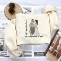 Guardian Love - Couple photos embroidered custom sweatshirt hoodie - image 8