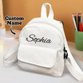 Personalized Mini Backpack with Name Corduroy School Bag Back to School Gift for Kids - image 5