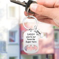 Personalized Superhero Daddy Keychain with Kids Names Gift for Father - image 18
