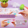 Crochet material bag ornament doll wool ball hand knitting diy - image 14