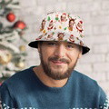Custom Face Unisex Bucket Hat Summer Cap for Christmas Party - image 4