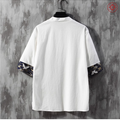 Summer thin loose embroidered linen boutique short sleeve T-shirt - image 5