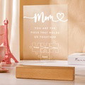 Personalized Mom You Are the Piece that Holds Us Together Acrylic Night Light for Mom - image 14