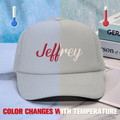 Custom Puff Print Trucker Hat Personalized Temperature-sensitive Foam Caps Back to School Gift - image 8