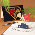 Father's Day Card Superman Dad 3D Pop Up Greeting Card for Him - image 1
