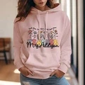 Personalized Wildflower Hooded Sweatshirt Teacher Custom Name Hooded Sweatshirt Back to School Gifts - image 11