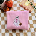 Custom Ghost Drinking Embroidered Sweatshirt - image 17