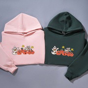 Halloween Collection - Pumpkin embroidered crewneck hoodie