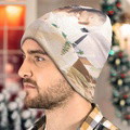 Custom Photo Beanie Hat Warm Soft Knit Hat Winter Cap for Men Women - image 4