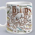 Personalized Names Custom 1-6 Kids 3D Inflated Effect Printed Mug - Perfect Father's Day Gift - image 6