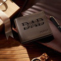 Personalized Dad Name Wallet PU Leather Men Wallets For Father's Day Gift - image 3