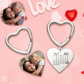 Engraved Keychain with Photo Gifts for Mom with Heart 3 Colors - image 4