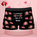 Custom Face Boxer I Licked It So It's Mine Underwear Valentine's Day Gift for Boyfriend - image 3