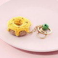 Crochet Fruit Keychain Cute Food Donut Knitted Car Keyring Bag Decorations Gifts for Her - image 8