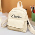 Personalized Mini Backpack with Name Corduroy School Bag Back to School Gift for Kids - image 4