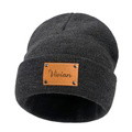 Personalized Baby Beanie Custom Name Leather Patch Beanie Gifts for Kids or Adult - image 10