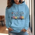 Personalized Wildflower Hooded Sweatshirt Teacher Custom Name Hooded Sweatshirt Back to School Gifts - image 12