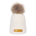Personalized Leather Patch Beanie Custom Name Newborn Kids Winter Hat - image 16
