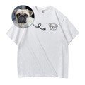 Embrogift Maxim custom pet line embroidered T-shirt - image 2