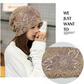 Lace three flower capped cap Sweet temperament cap embossed dome hat - image 2
