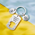 Personalized Engraved Football Daddy' Dream Team Keychain with Children's Names Key Ring Father's Day Gifts - image 17