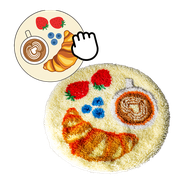 CUSTOM CIRCLE RUG - Custom Latch Hook Rug Making Kit
