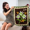 Flannel Flower Stamps - XL Latch Hook Rug Kit