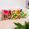 Earthy Wild Blooms - Latch Hook Cushion Kit