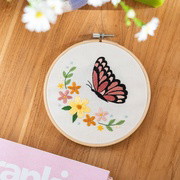 BLUSHING BUTTERFLY - Embroidery Kit